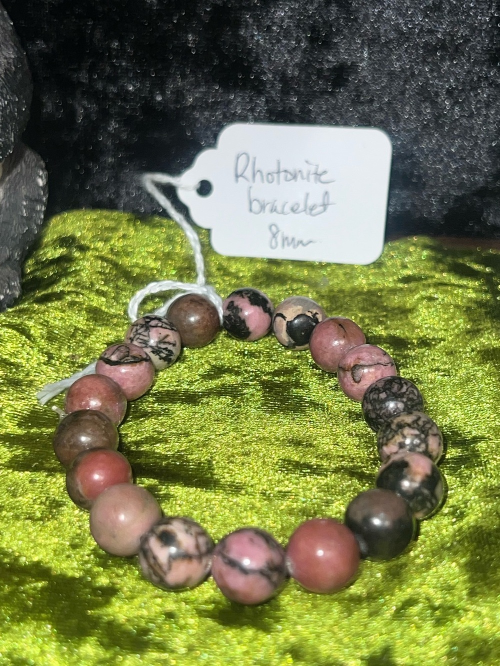 Rhotonite bracelet 8mm beads